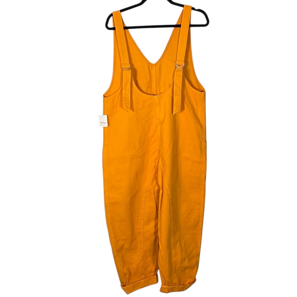 We The Free Vibrant Orange Jumpsuit SZ M NWT - Picture 3 of 5